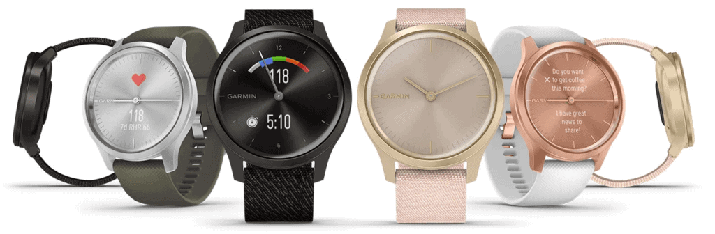 La Garmin Vivomive Style déclinée dans différents coloris. 